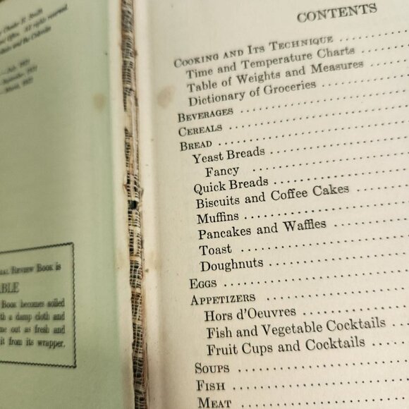 Pictorial Review Standard Cookbook Hardcover 1932 - Picture 5 of 5